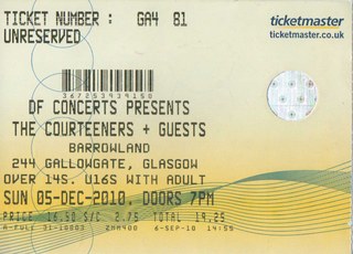 The Courteeners ticket