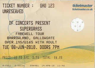 Supergrass ticket