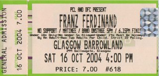Franz Ferdinand ticket