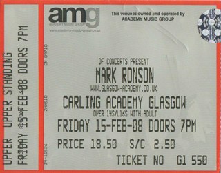 Mark Ronson ticket