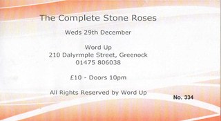 The Complete Stone Roses ticket