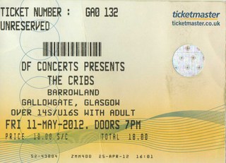 The Cribs ticket