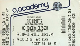 The Wombats ticket