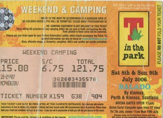 T in the Park ticket