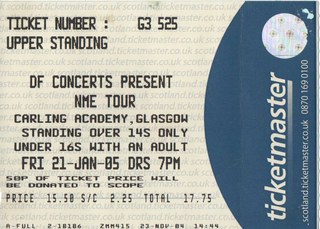 NME Tour ticket