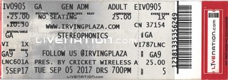 Stereophonics ticket