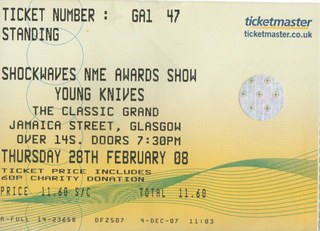 Young Knives ticket