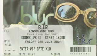Blur ticket