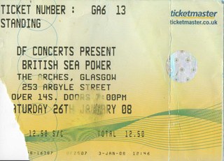 British Sea Power ticket