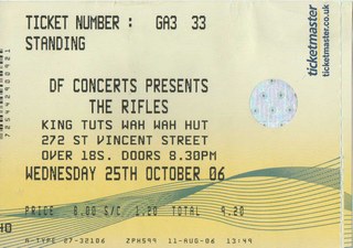 The Rifles ticket