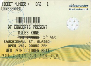 Miles Kane ticket