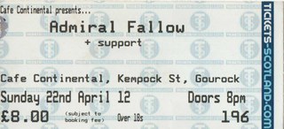 Admiral Fallow ticket