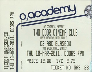 Two Door Cinema Club ticket
