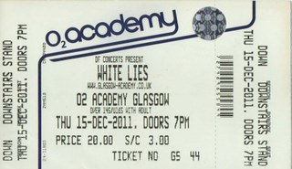 White Lies ticket