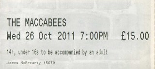The Maccabees ticket