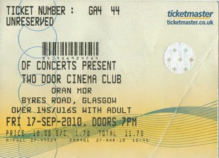 Two Door Cinema Club ticket