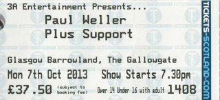 Paul Weller ticket
