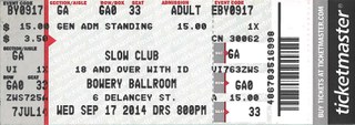 Slow Club ticket