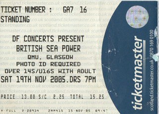 British Sea Power ticket